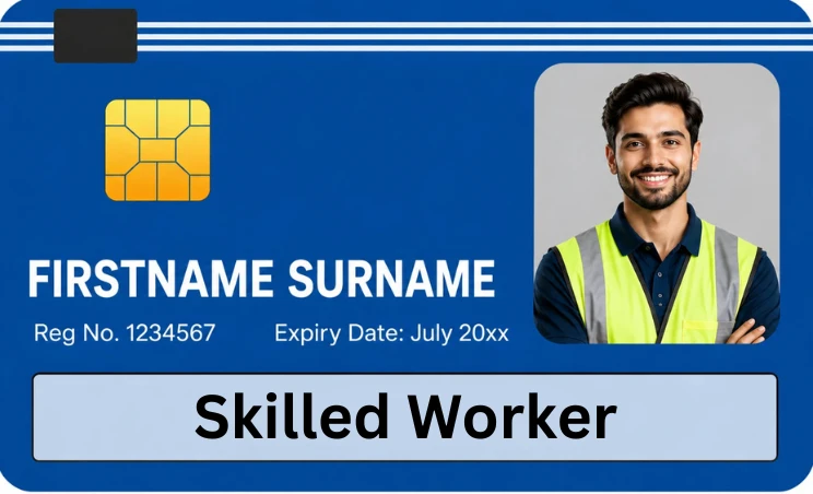 Blue CSCS card for skilled workers