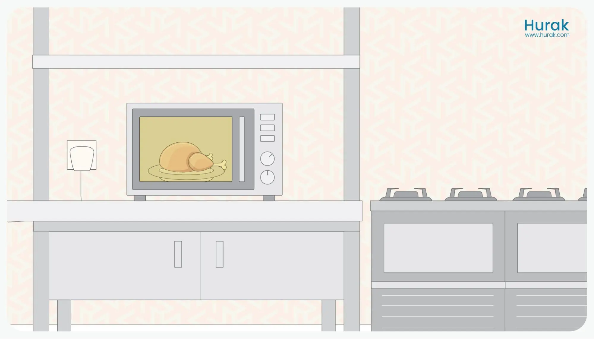 defrosting raw frozen chicken in the microwave