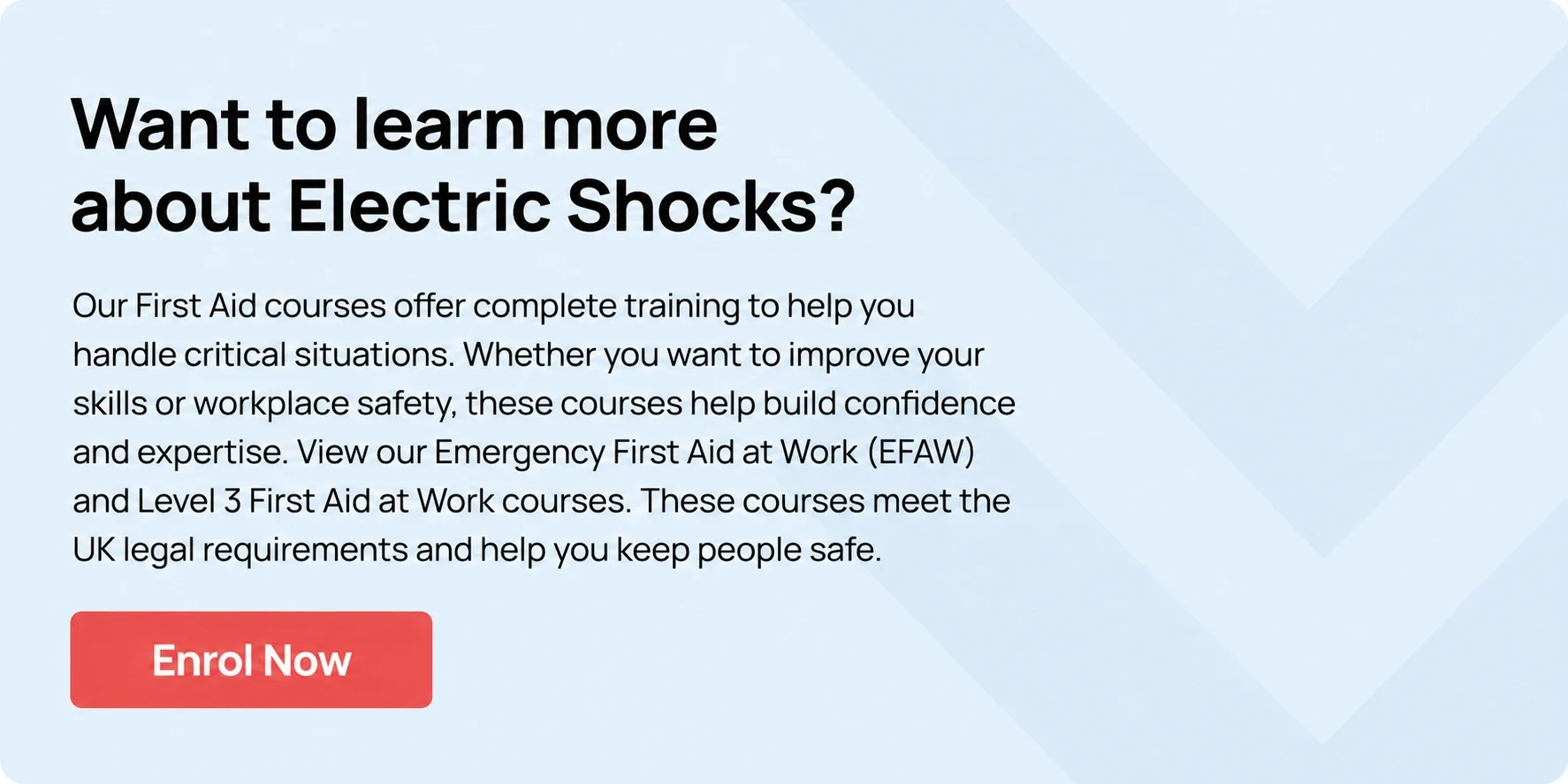 Electric shock first aid cta