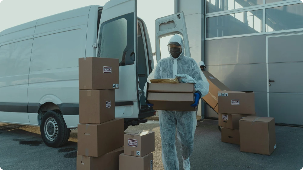  Protection of employees health from hazardous substances while at the workplace, by the use of safety measures, such as a PPE kit, goggles, gloves and masks. 