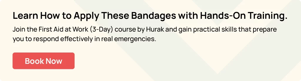 first aid training for bandages banner