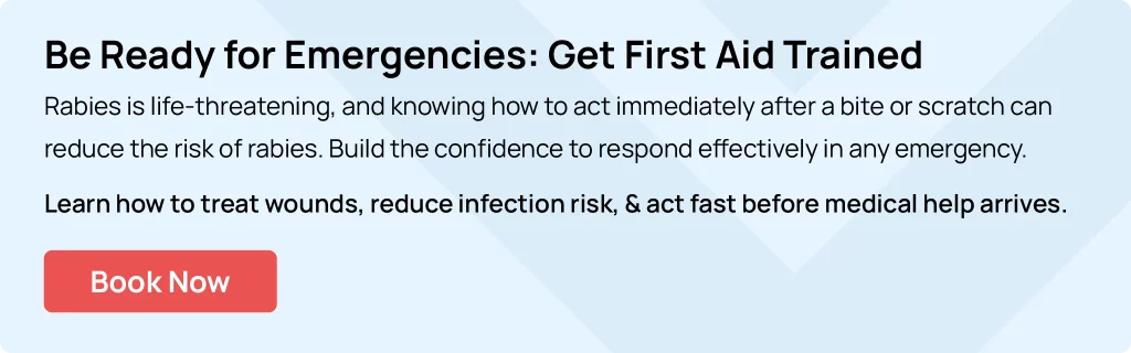 First aid training course: learn to treat wounds and respond to emergencies.