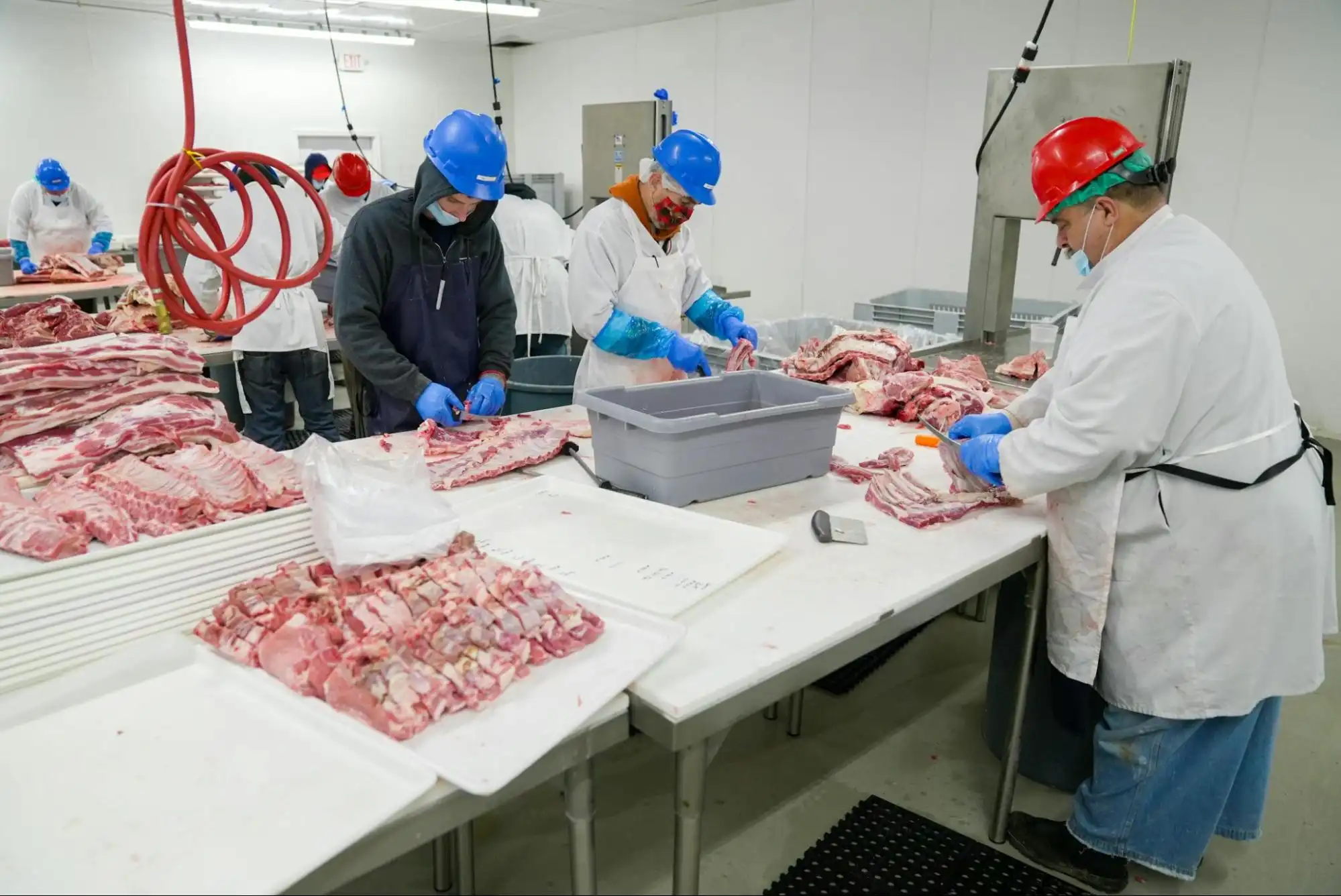 Food hygiene rating checklist in use at a commercial kitchen staff following a kitchen inspection checklist as part of workplace and environmental health inspection procedures in the UK.
