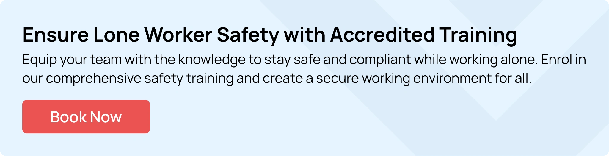 CTA banner promoting the Health and Safety Training for Managers course with an enrol button and workplace safety