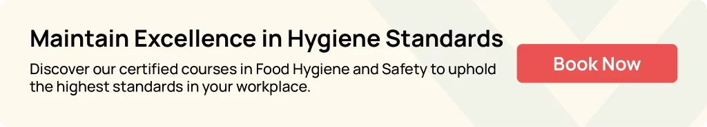 Hurak certified food hygiene and safety courses learn six stages of cleaning and disinfection to maintain workplace hygiene