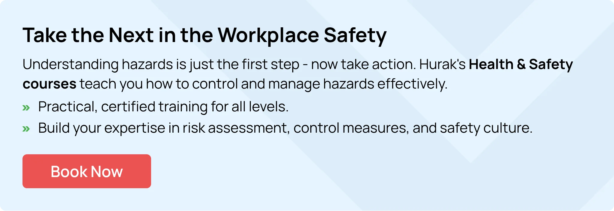 Workplace safety training with Hurak – certified health and safety courses to manage hazards and risks