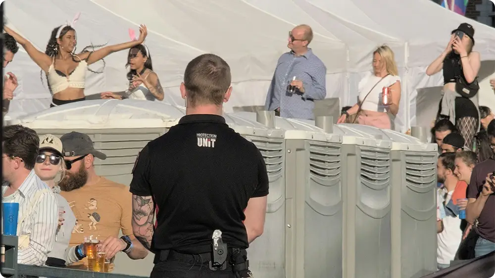 Build the perfect security officer CV - a steward at a spectator event on duty