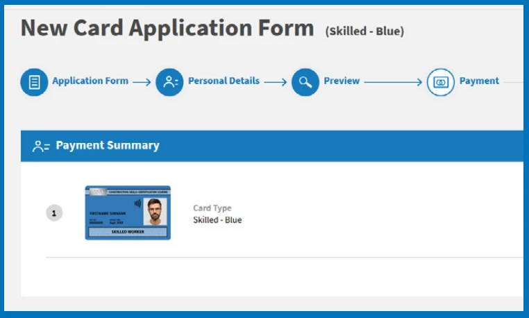 Submit your CSCS card renewal application