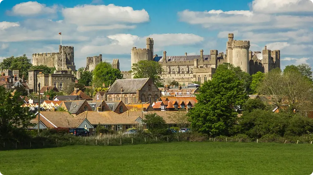 Scenic view of the town, representing areas included in the top 10 most dangerous towns in England.
