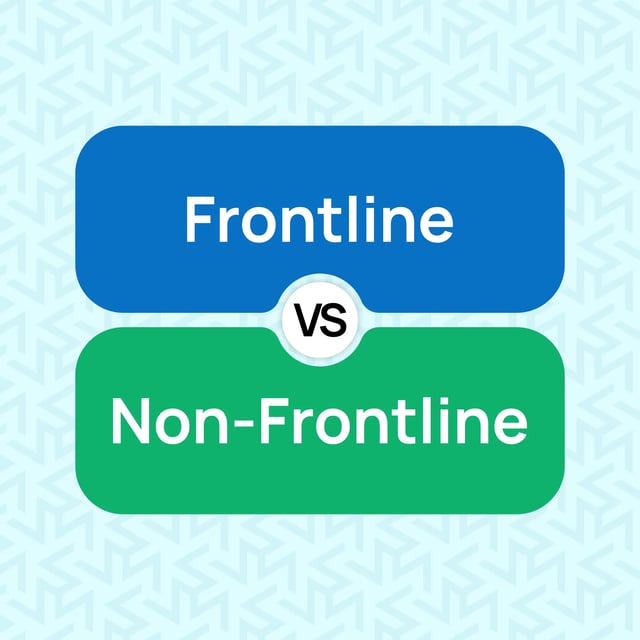 frontline vs non-frontline