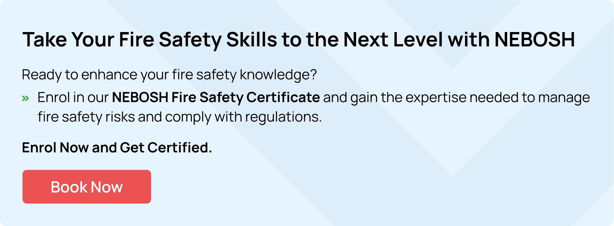 NEBOSH Fire Safety Certificate Course - Learn to manage fire safety risks and comply with regulations