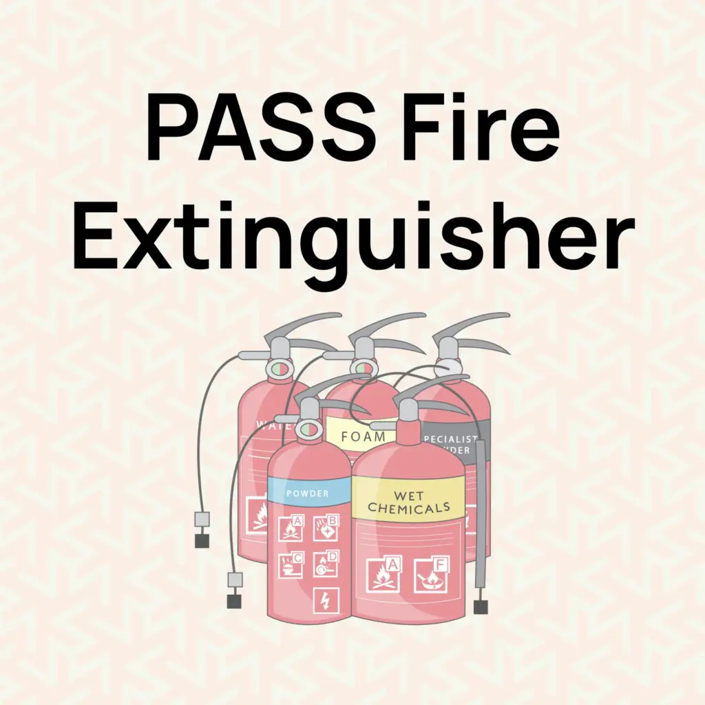 PASS Fire Extinguisher infographic