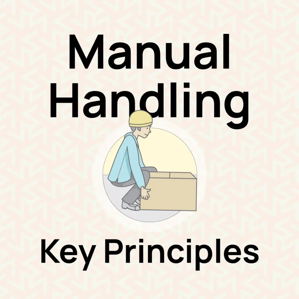 key principles of manual handling infographic