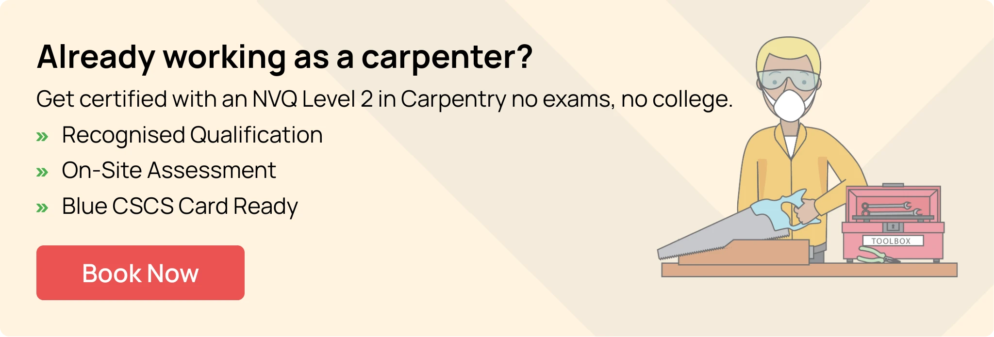 Get Certified While You Work with an NVQ Level 2 in Carpentry