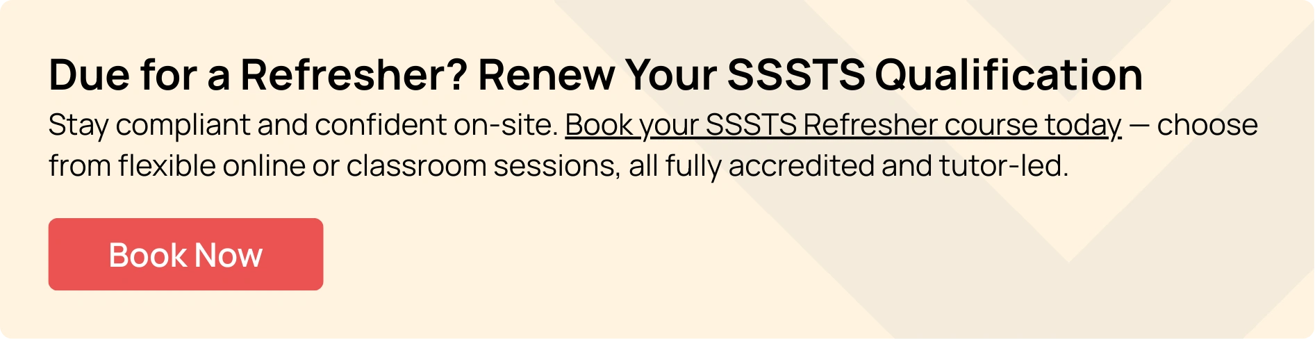 CTA banner for the SSSTS Refreshers course at Hurak.