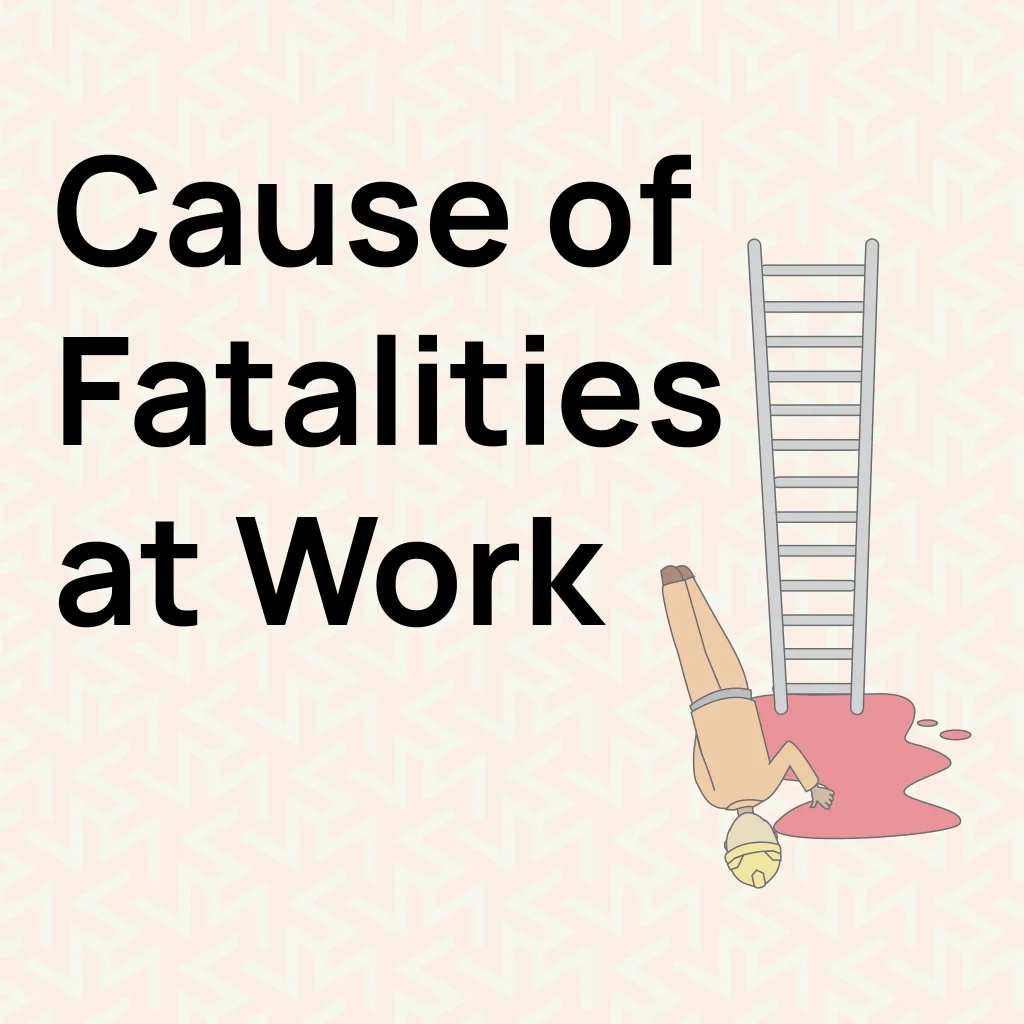 Cause of Fatalities at Work Infographics