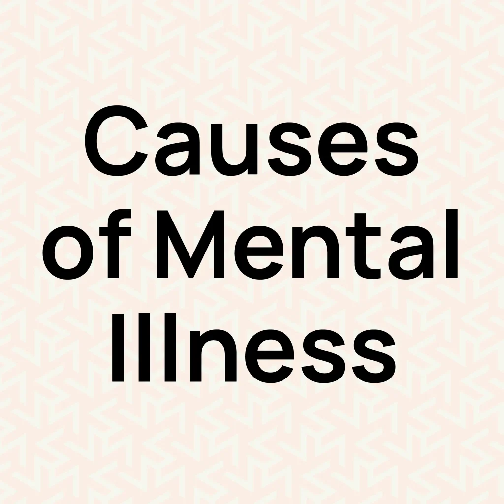 Types and Causes of Mental Illness Infographic