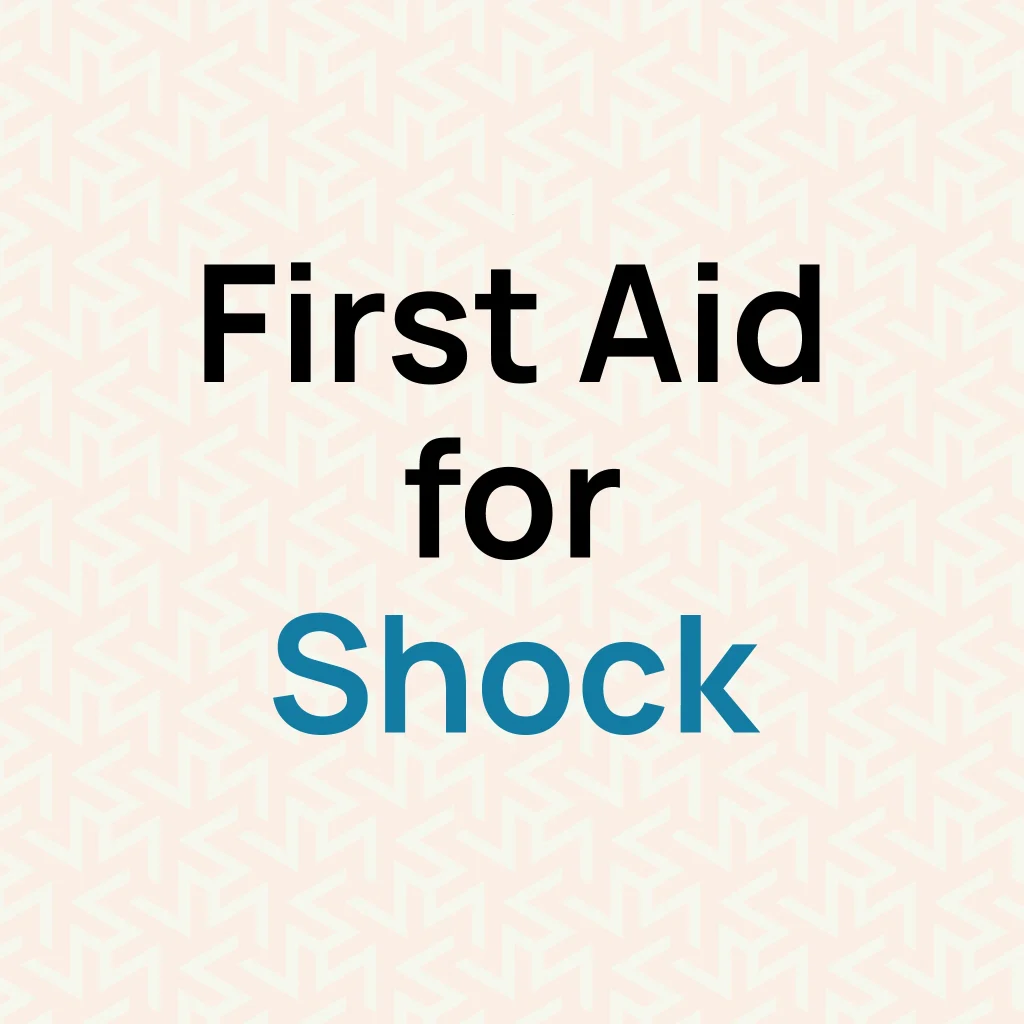 First Aid for Shock Infographics