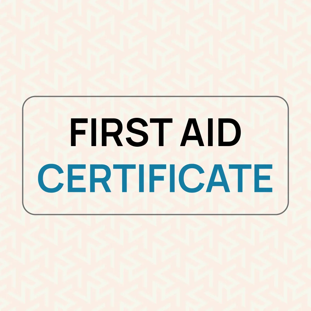 First Aid Certificates Validity Infographic