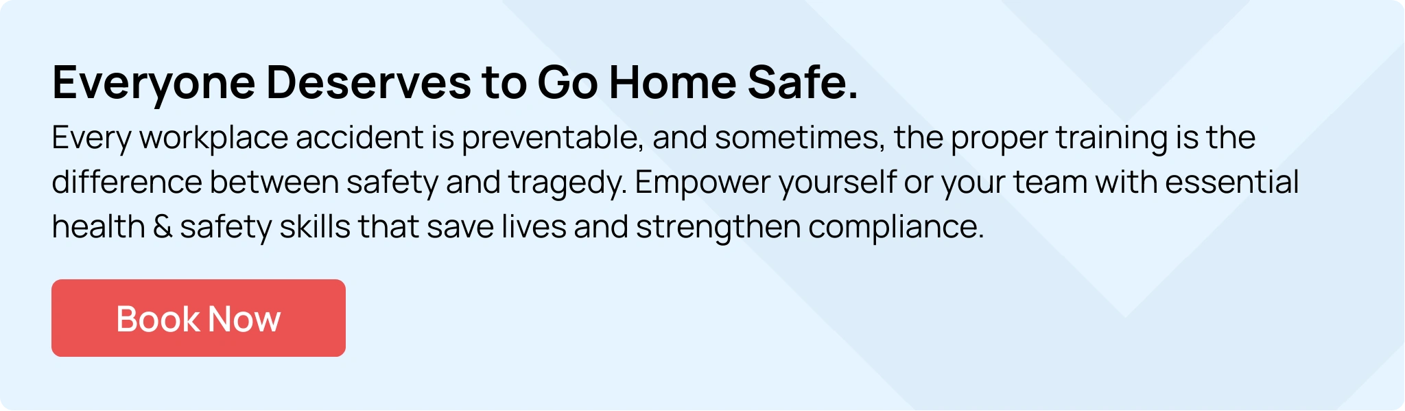 CTA banner supporting safer workplaces with the Level 2 Health and Safety in the Workplace course